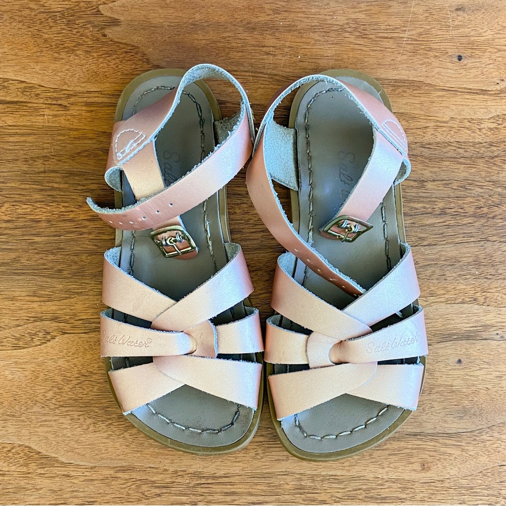 Girls Saltwater Sandals, size 13